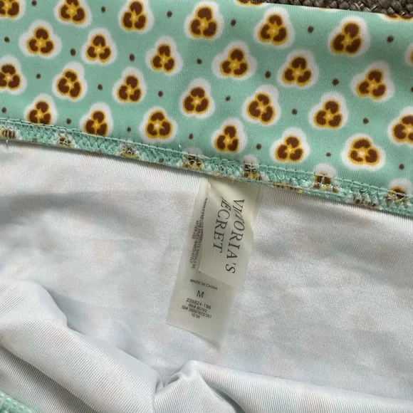 Victorias Secret Women’s Sage Green White Center Brooch Two Piece Bikini Medium - Picture 3 of 6